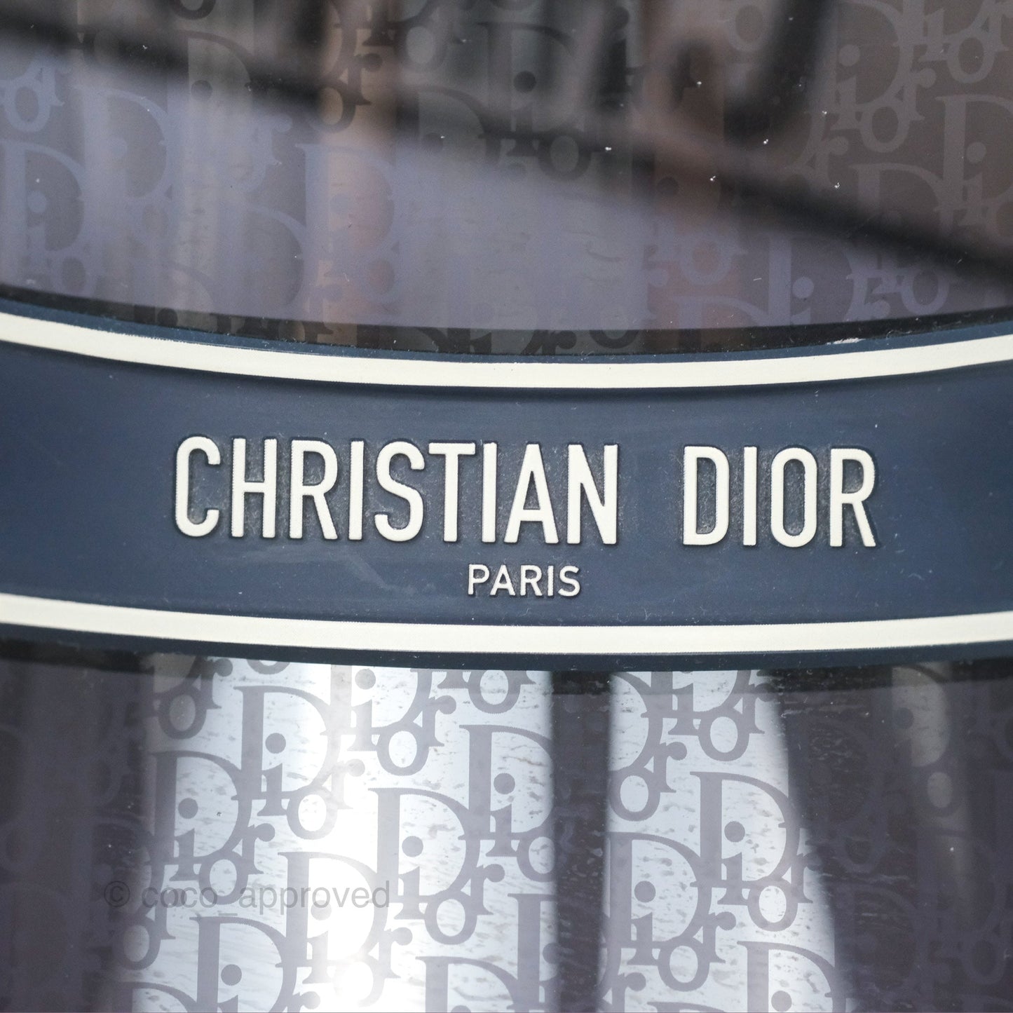 Christian Dior Diorclub V1U Dior Blue Oblique Visor