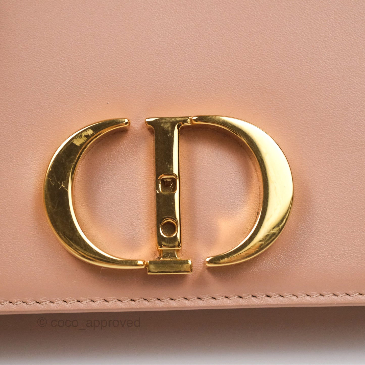 Dior Micro 30 Montaigne Flap Bag Rose Des Vents Calfskin
