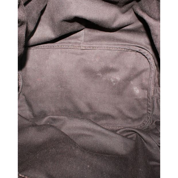 Celine Cã¨Line Vintage Brown Leather Embossed Bag
