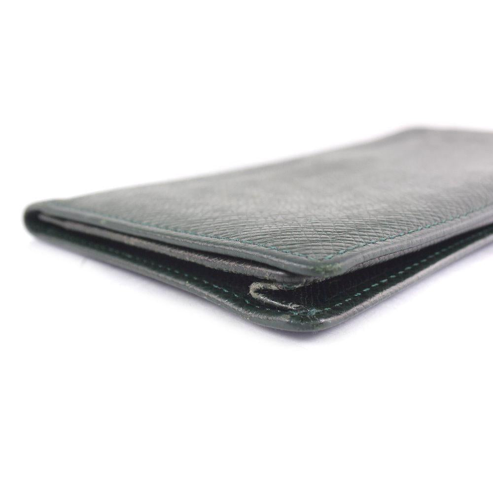 Louis Vuitton Black Leather Porte carte credit Pression wallet accessories