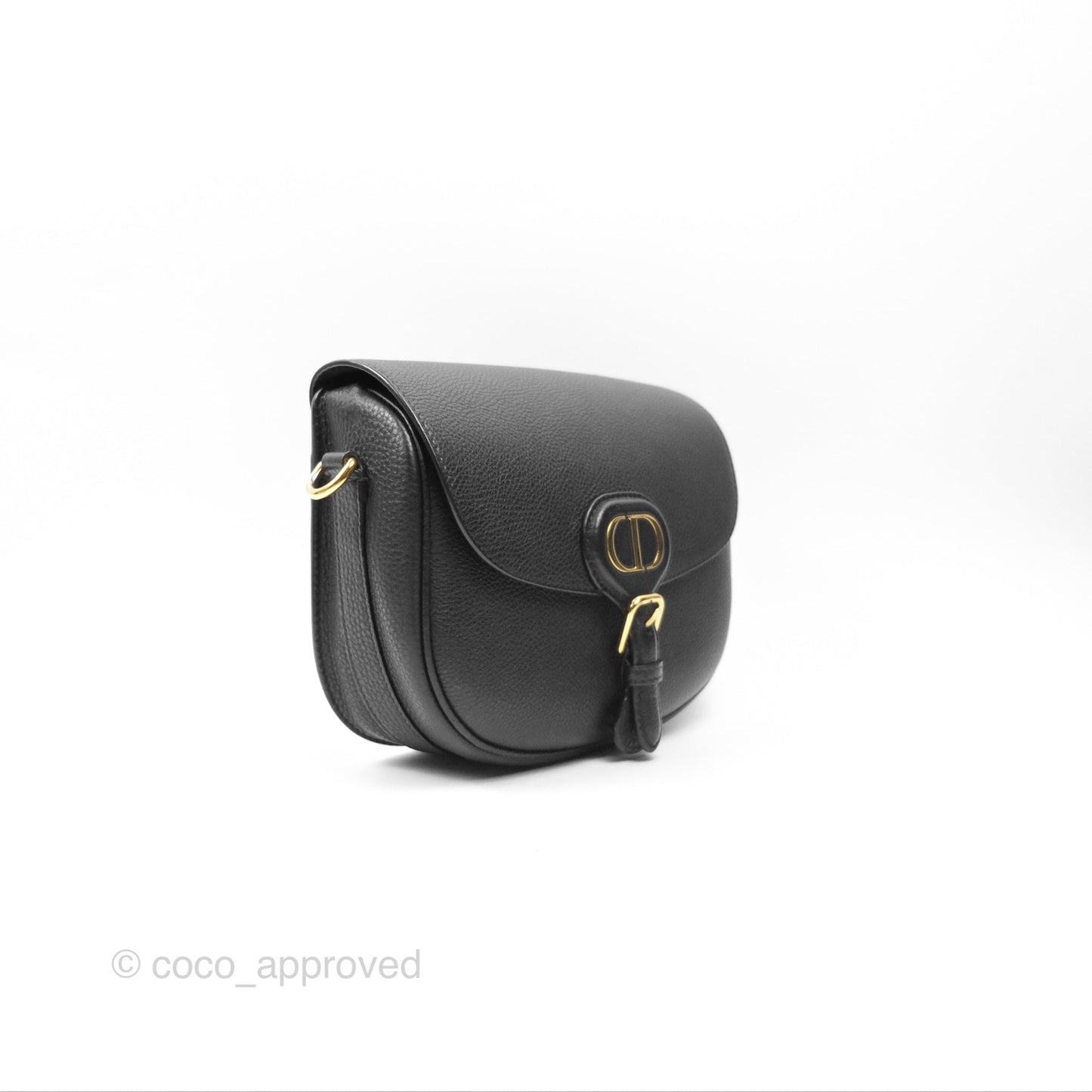 Christian Dior Medium Bobby Flap Black Grained Calfskin