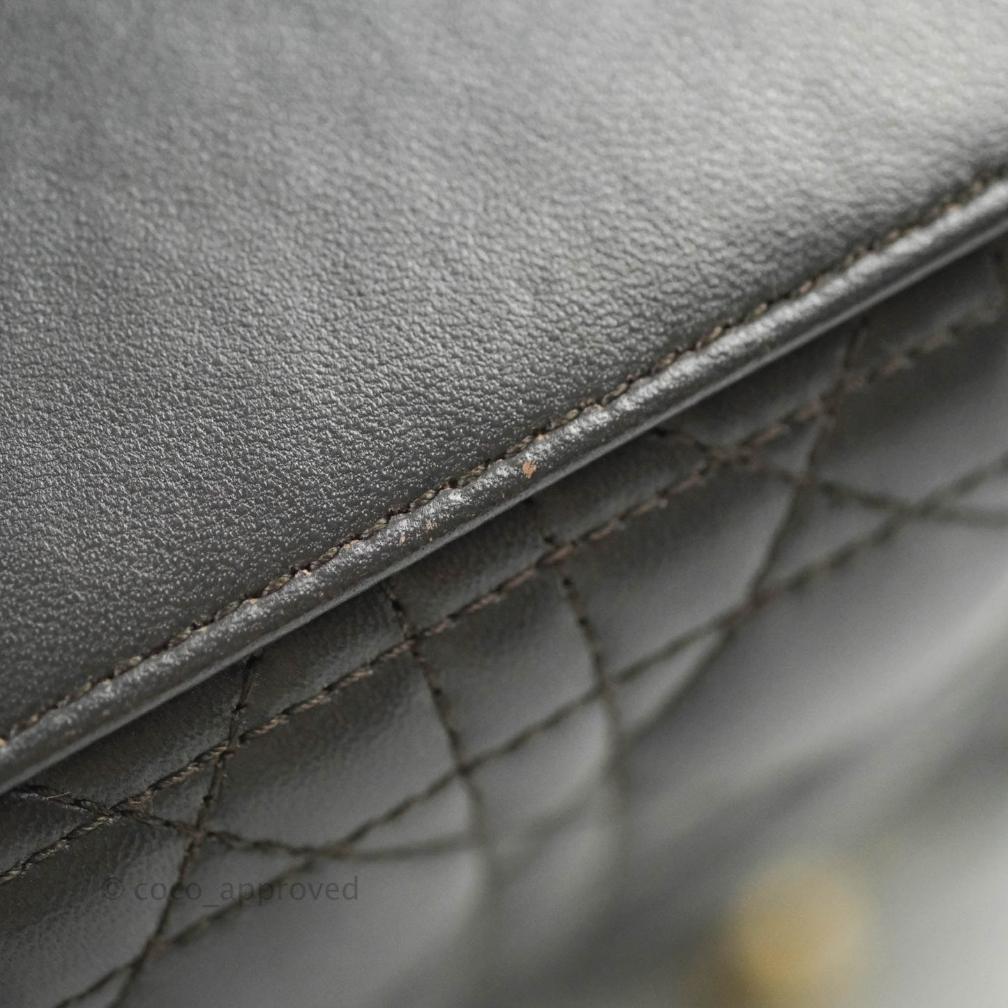 Christian Dior Lambskin My ABCDior Lady Dior Dark Grey Gold Hardware