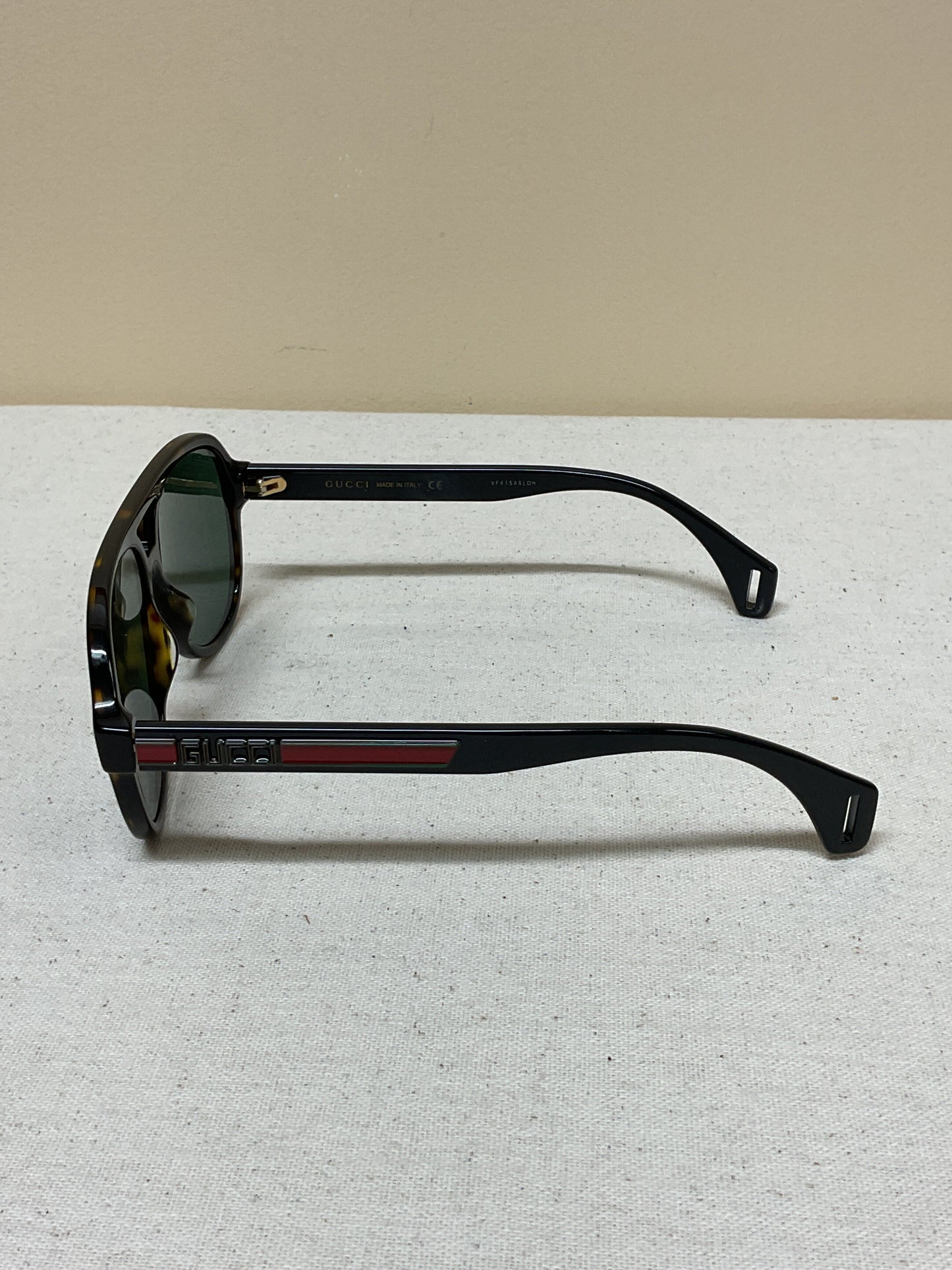 Sunglasses Luxury Designer By Gucci In Brown & Red