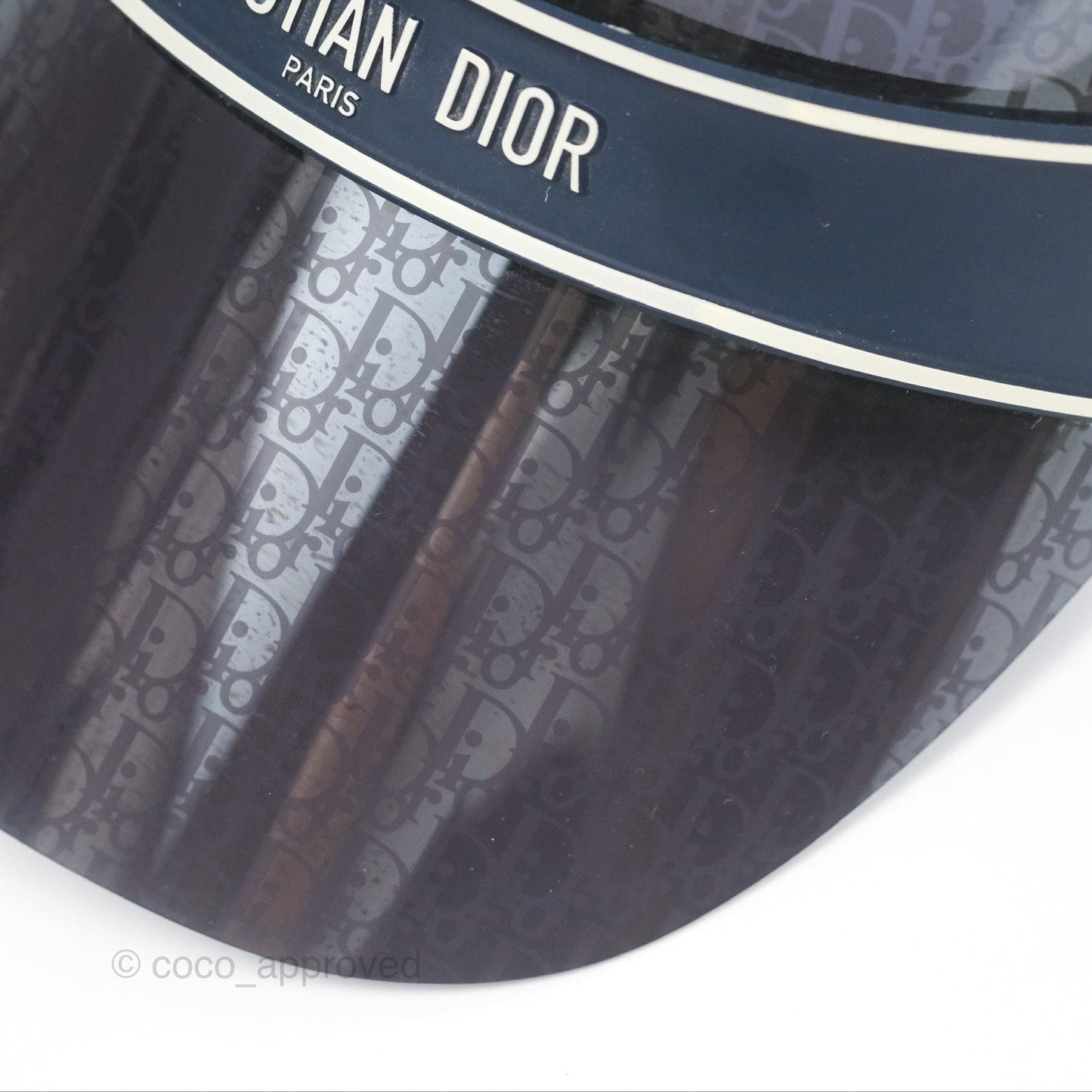 Christian Dior Diorclub V1U Dior Blue Oblique Visor
