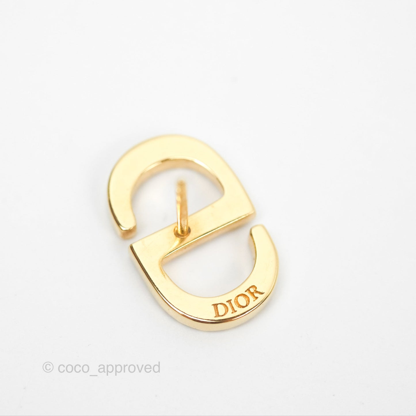 Christian Dior Crystal Pearl Drop Earrings Gold Tone