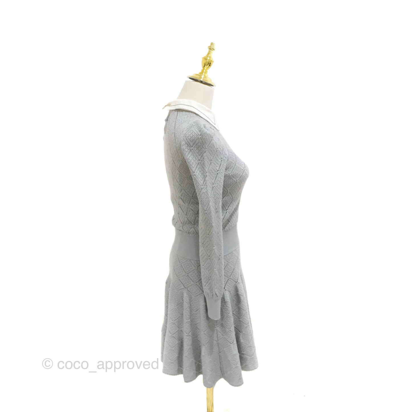 Christian Dior Knit Dress Grey Size 34