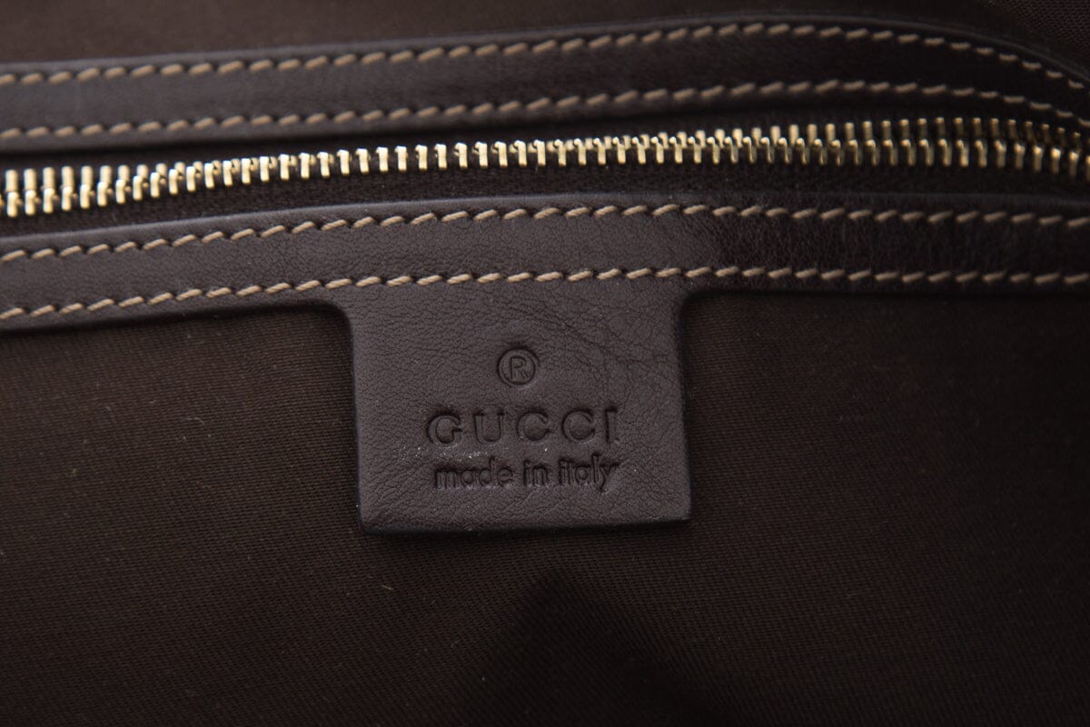 Gucci Brown Monogram Pelham Hobo Handbag