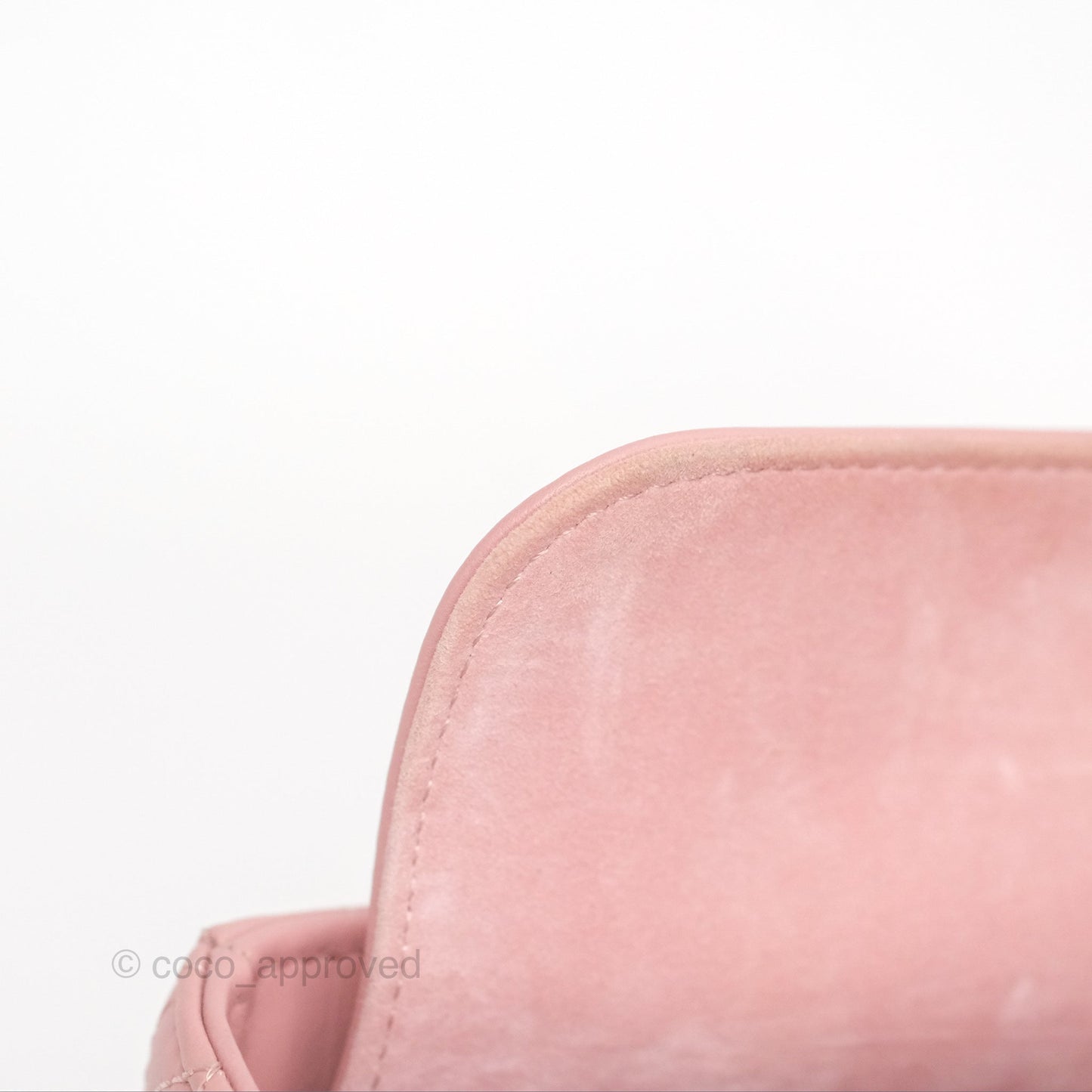 Christian Dior Lady D-Joy Micro Bag Antique Pink Lambskin Heart Quilted