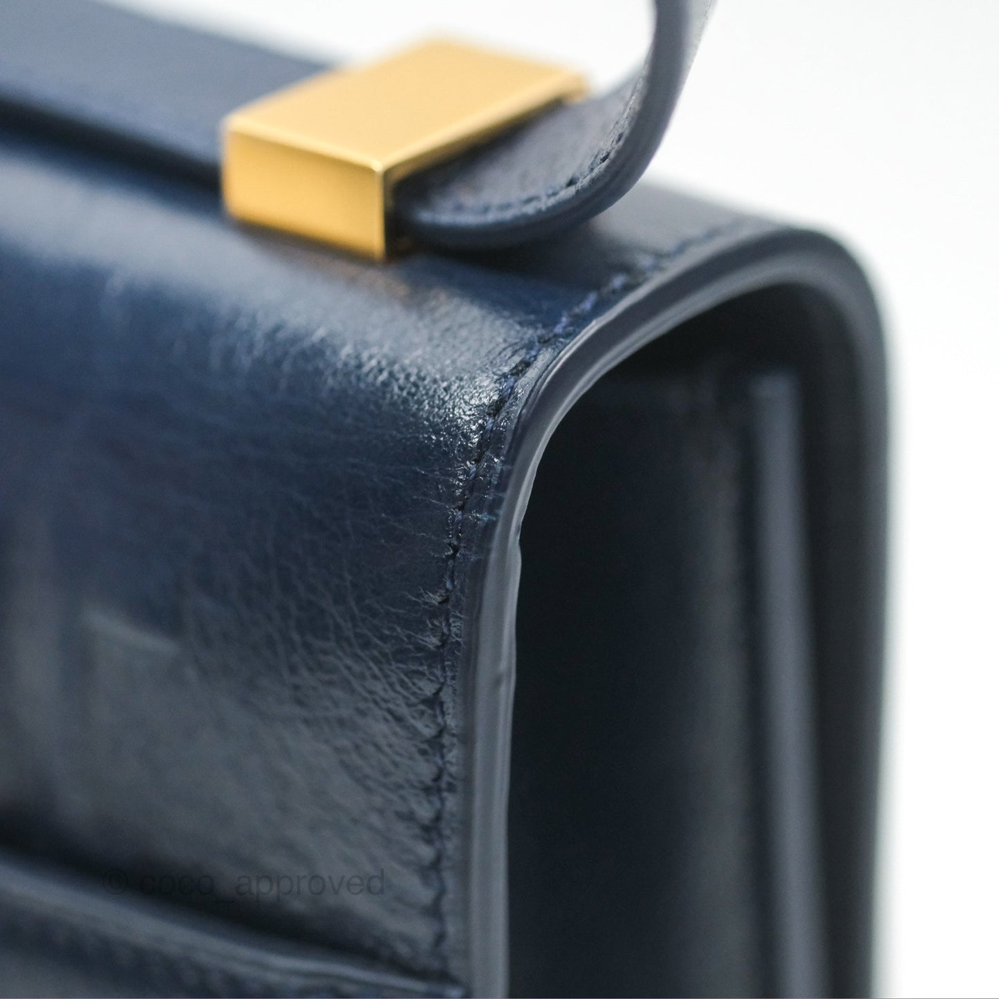 Dior 30 Montaigne Bag Navy Shiny Crinkled Lambskin