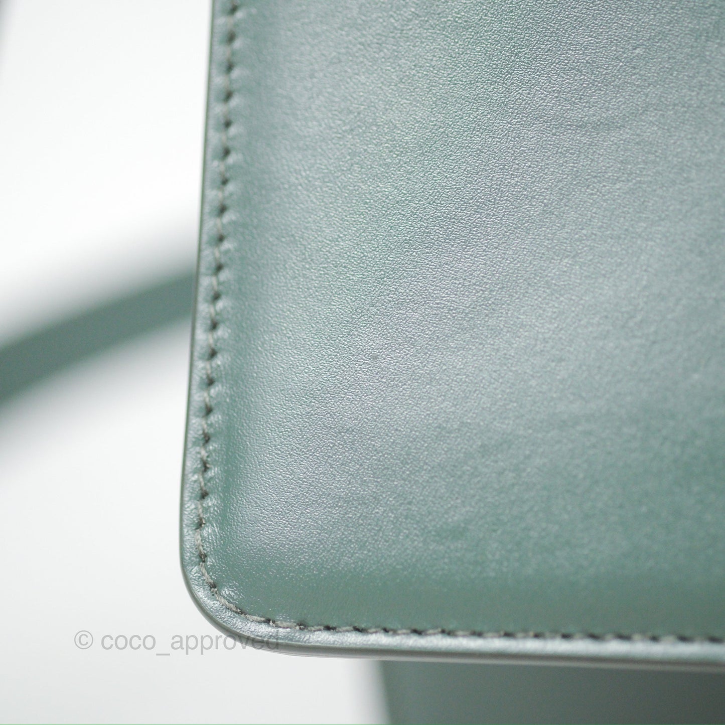Dior 30 Montaigne Bag Teal Green Box Calfskin