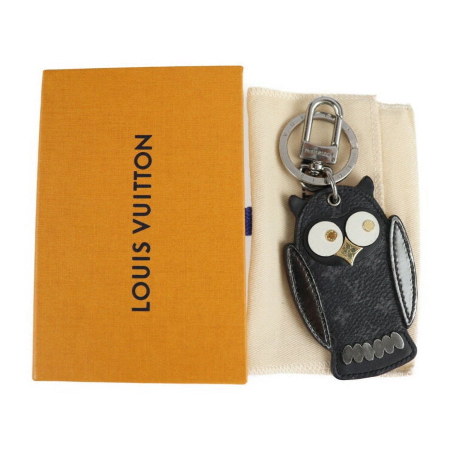 Louis Vuitton Black Metal Bijoux de sac chaine et porte cles wallet accessories