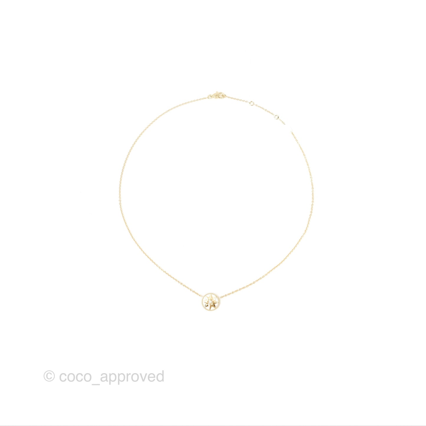 Dior Rose des Vents Necklace Yellow Gold Diamond Mother-of-Pearl