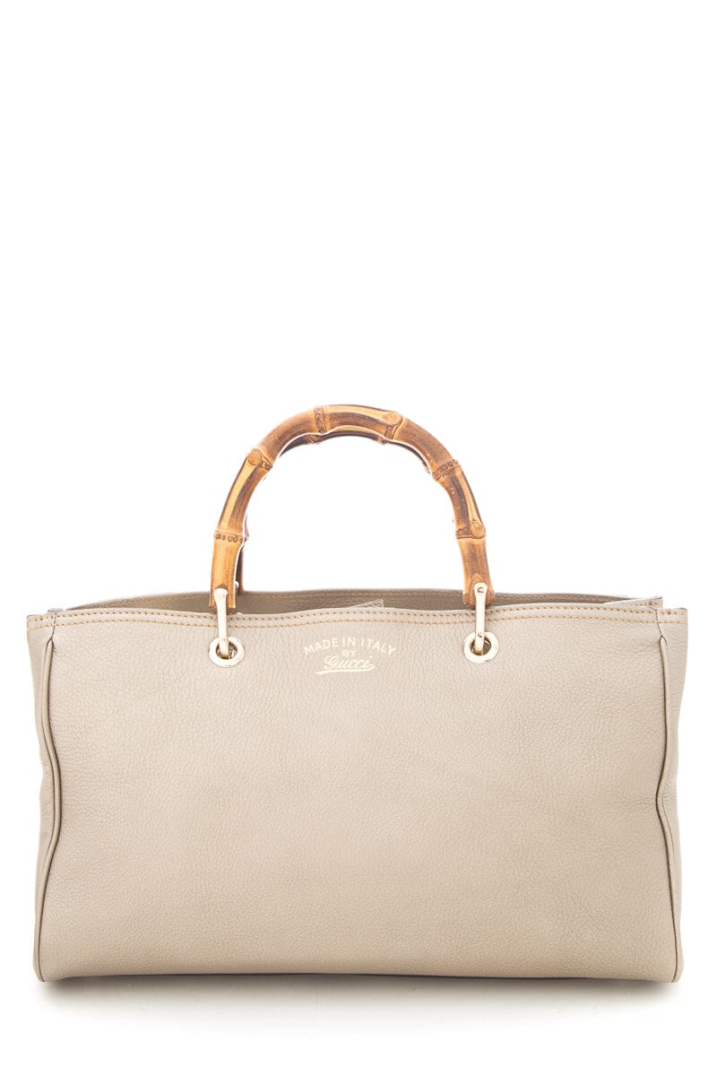Gucci Gold Bamboo Shopper Handbag