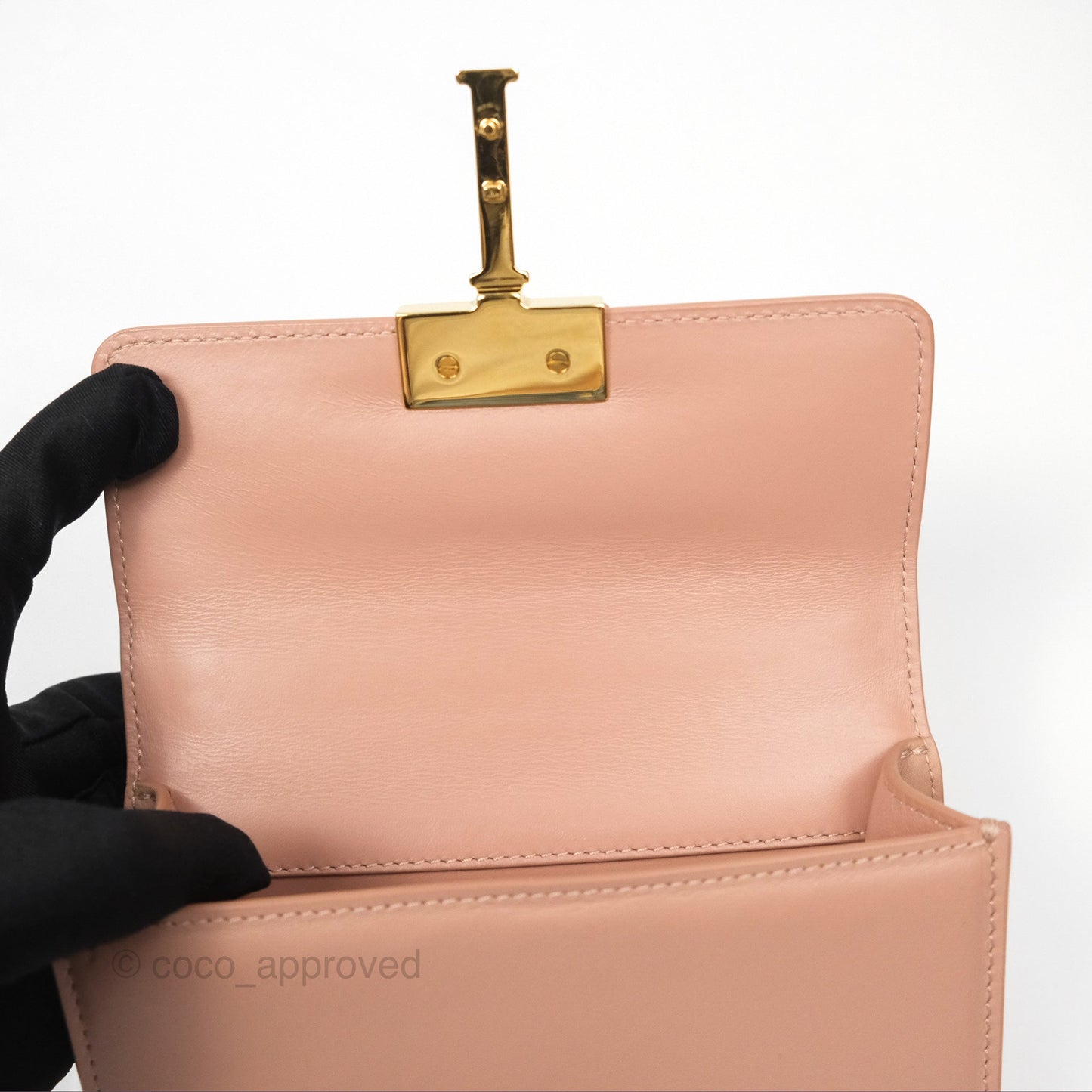 Dior Micro 30 Montaigne Flap Bag Rose Des Vents Calfskin