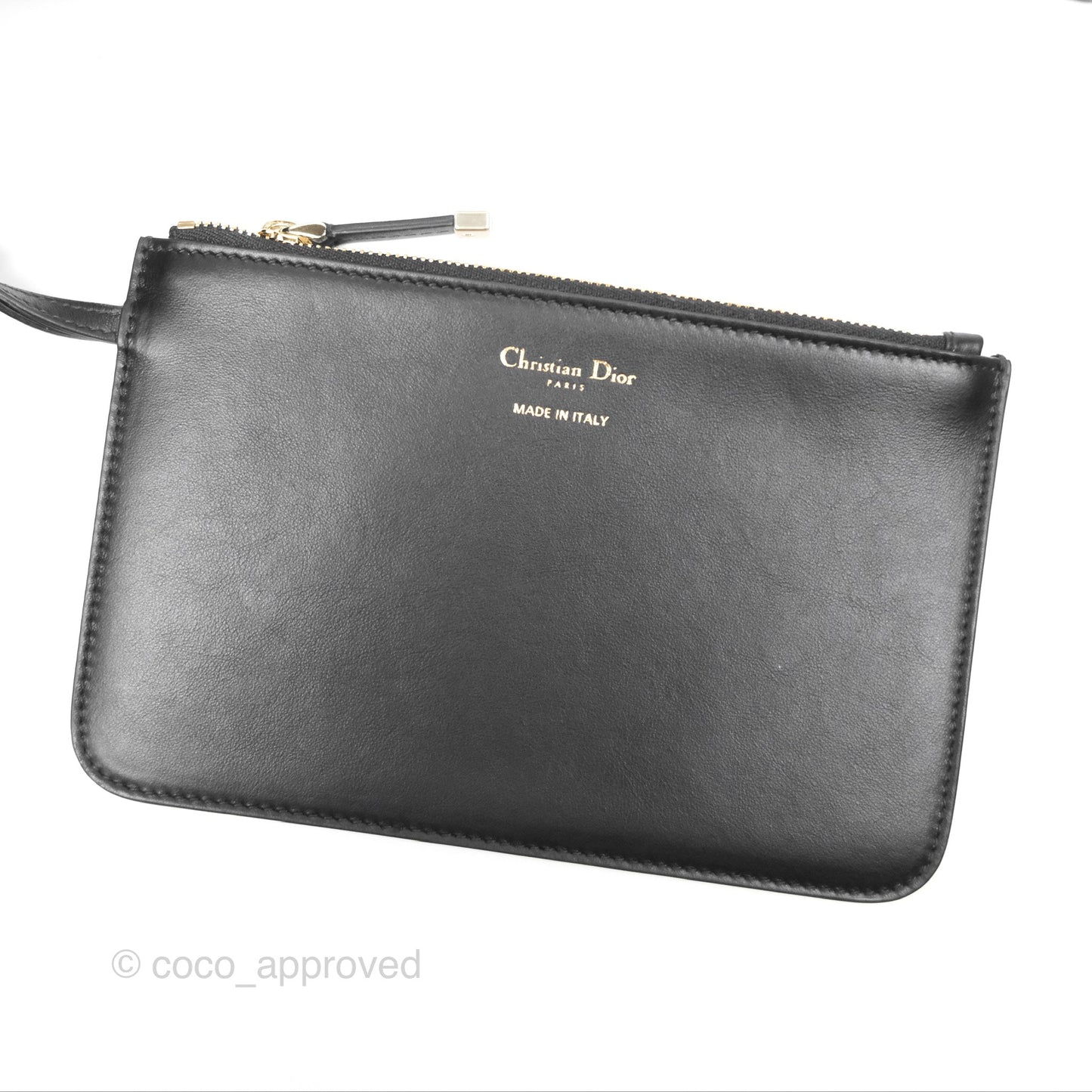 Christian Dior Medium Dior Toujours Bag Black Cannage Tweed