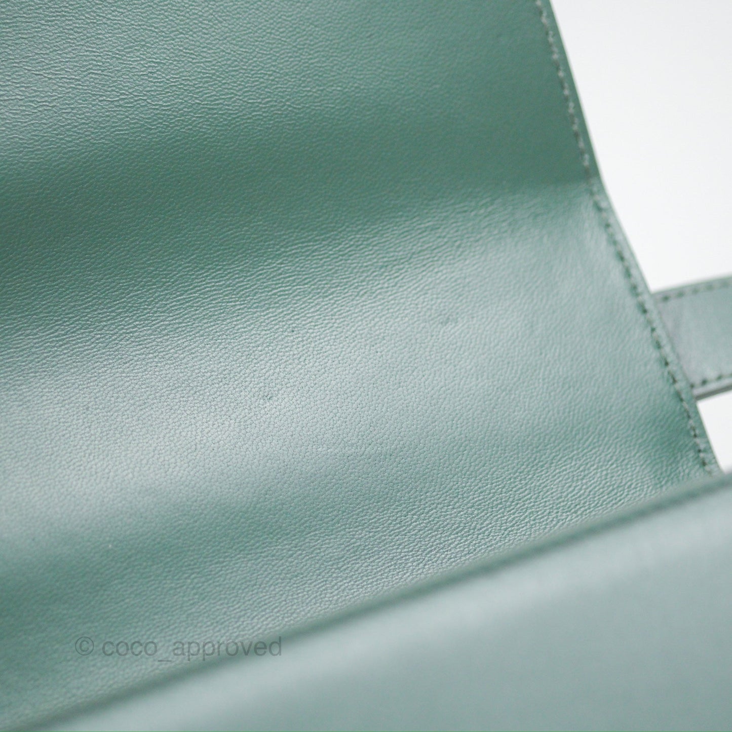 Dior 30 Montaigne Bag Teal Green Box Calfskin