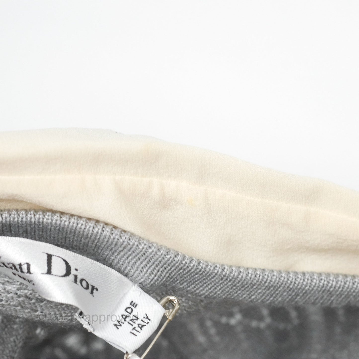 Christian Dior Knit Dress Grey Size 34