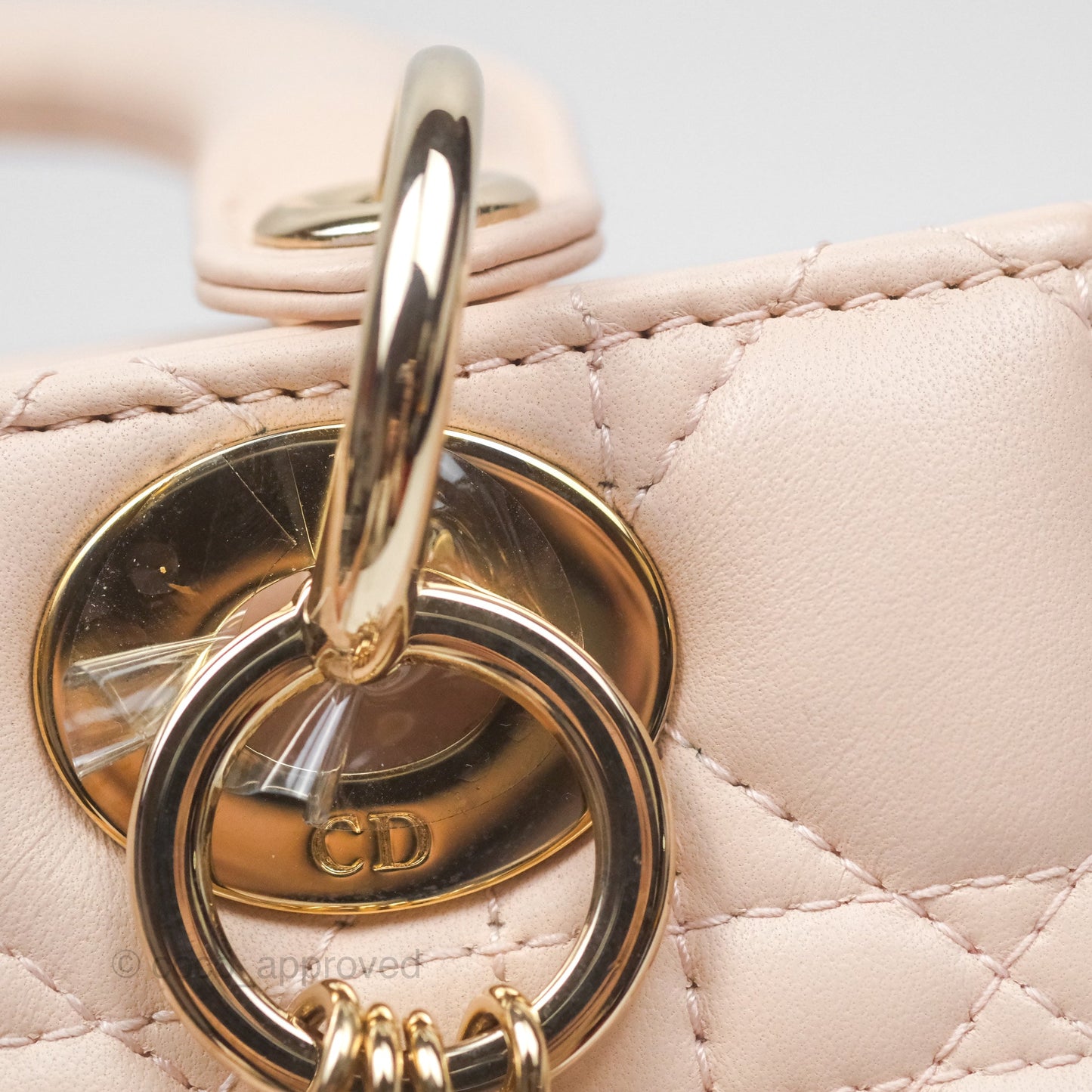 Christian Dior Lambskin My ABCDior Lady Dior Pink Gold Hardware