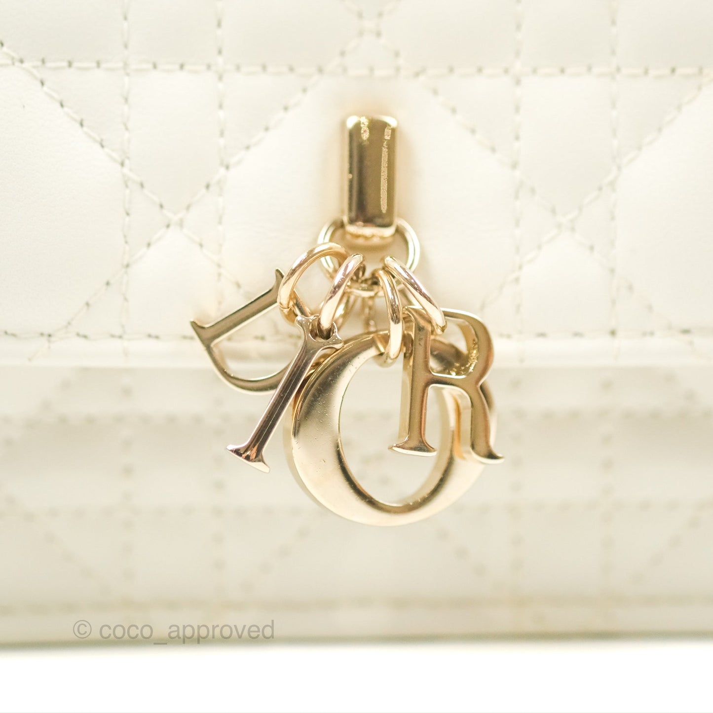 Dior Miss Dior Mini Bag Ivory White Cannage Lambskin