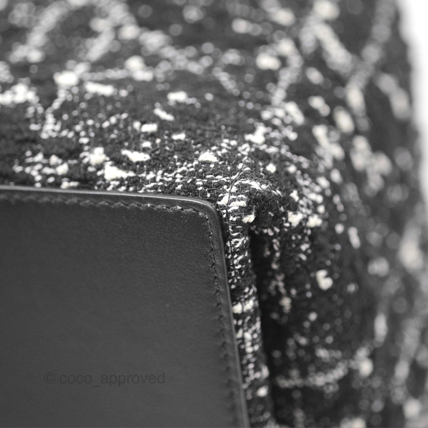Christian Dior Medium Dior Toujours Bag Black Cannage Tweed