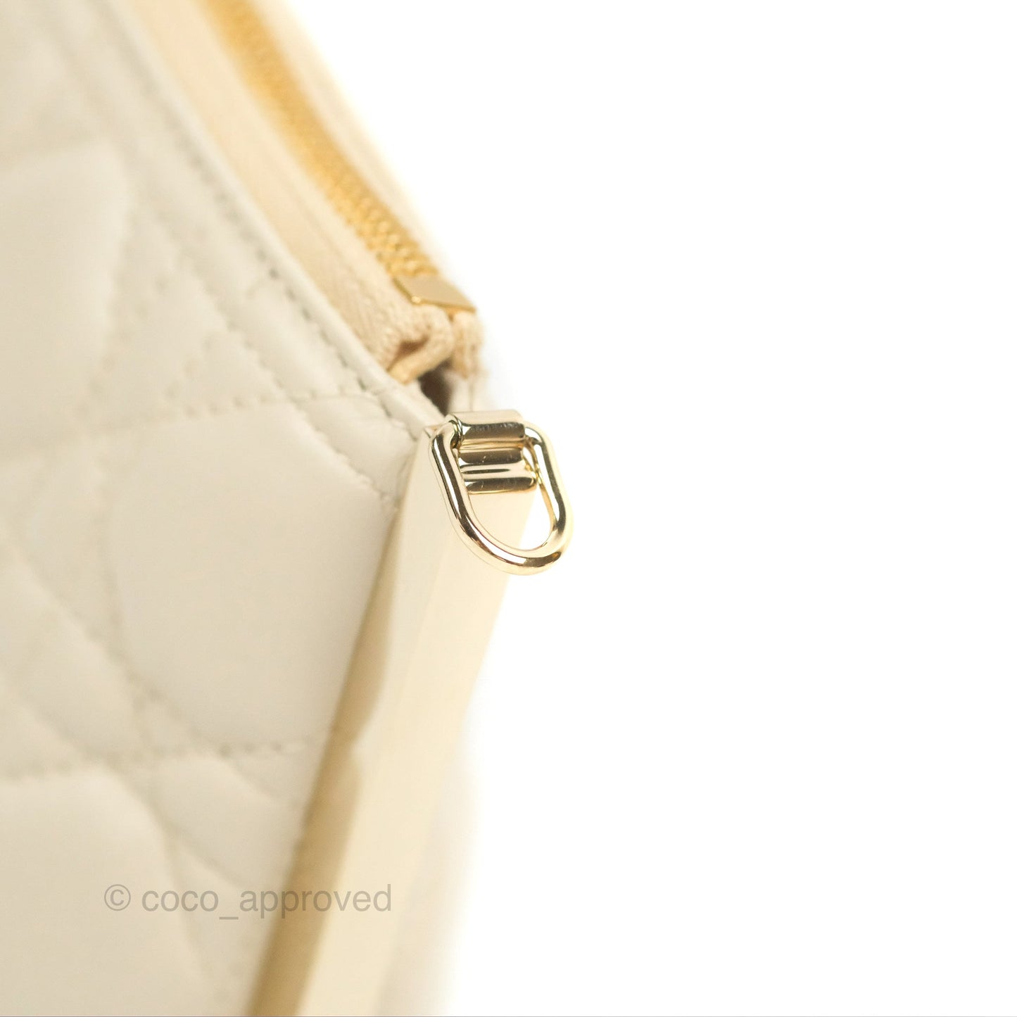 Dior Club Bag Dusty Ivory Cannage Lambskin