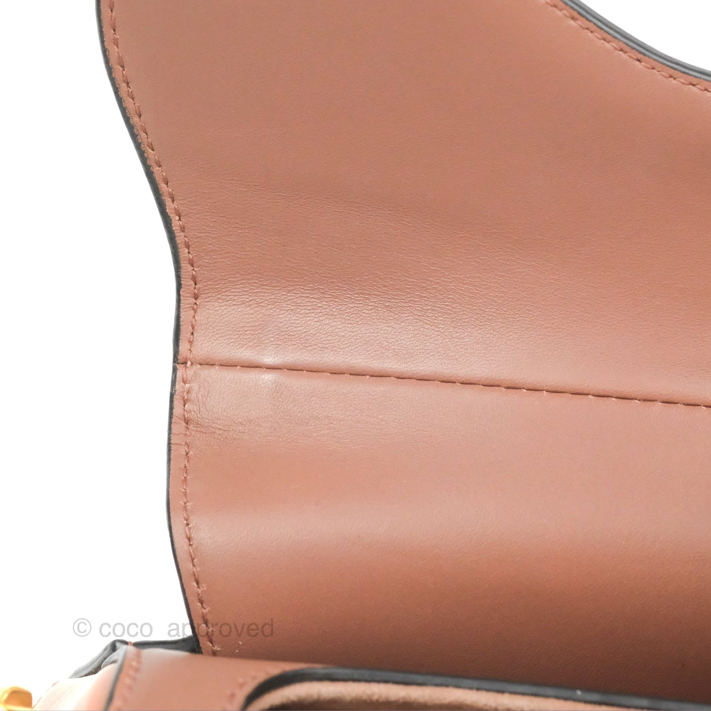 Christian Dior Mini Saddle Bag Rose Taupe Grained Calfskin Gold Hardware