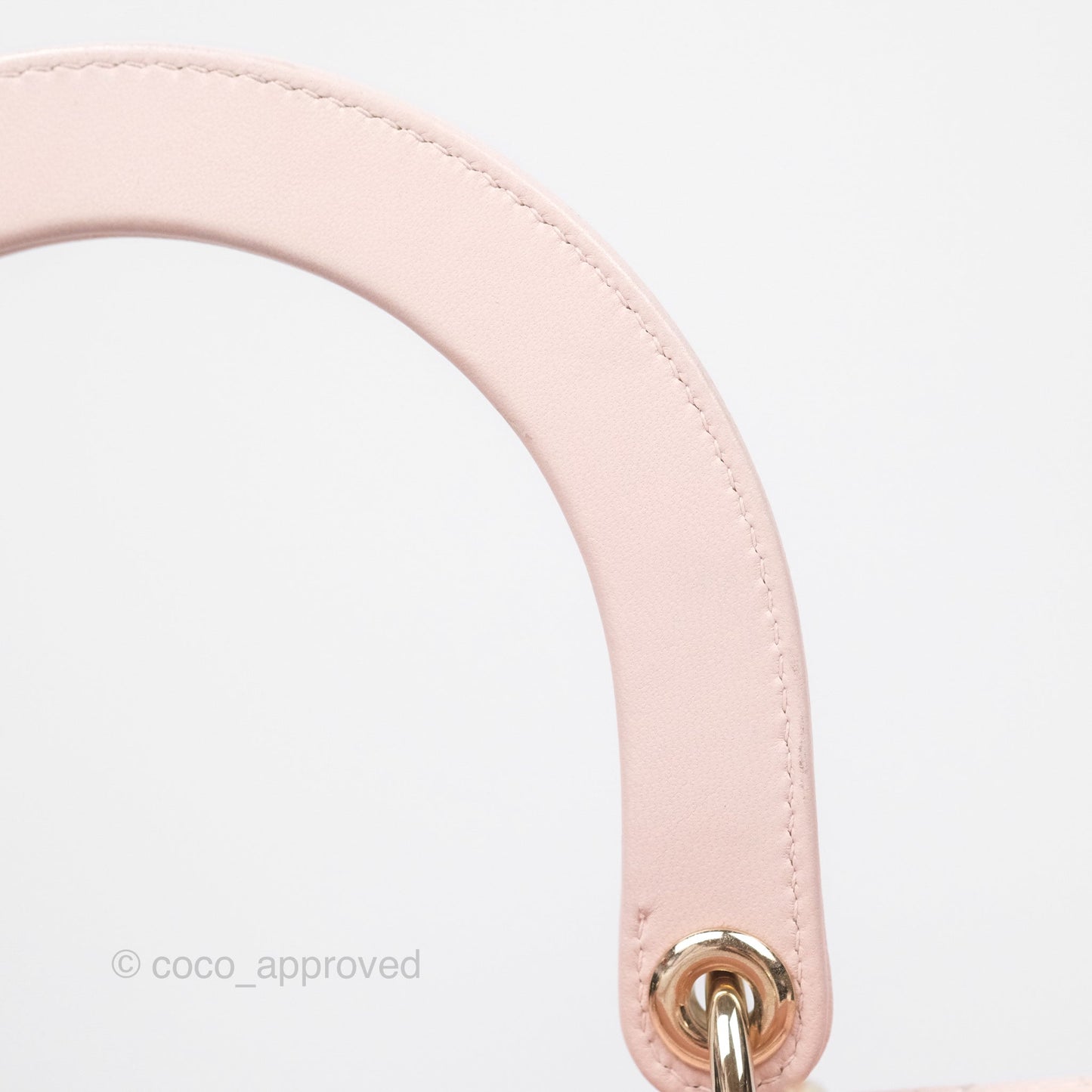 Christian Dior Medium Lady Dior Pink Lambskin Gold Hardware