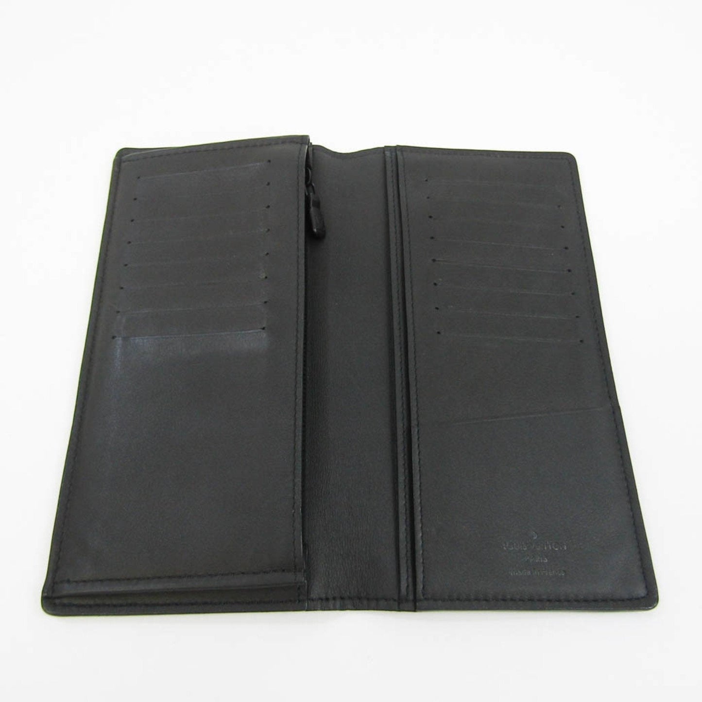 Louis Vuitton Black Canvas Portefeuille Brazza wallet accessories