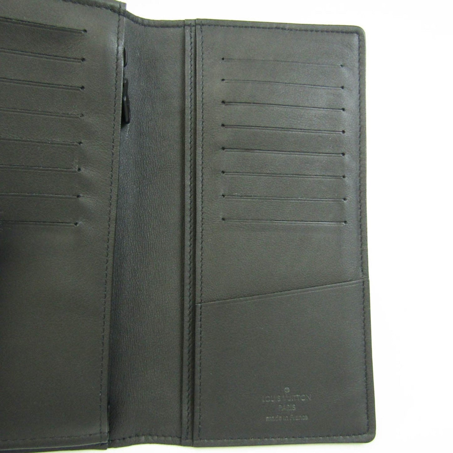 Louis Vuitton Black Canvas Portefeuille Brazza wallet accessories