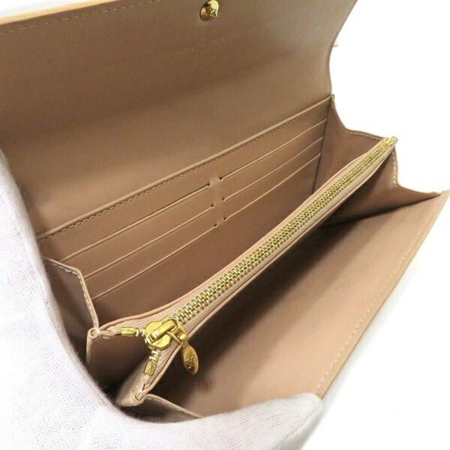 Louis Vuitton Yellow Patent leather Portefeuille Sarah wallet accessories