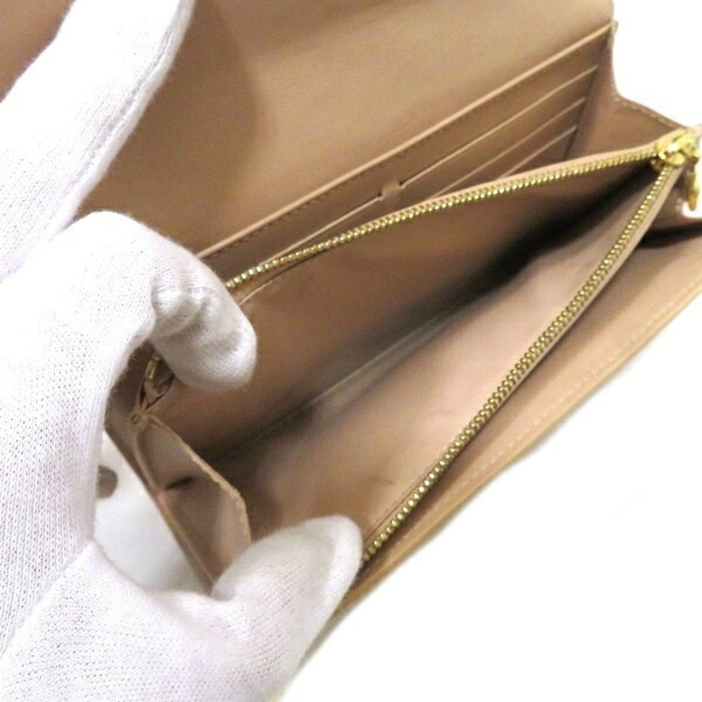 Louis Vuitton Yellow Patent leather Portefeuille Sarah wallet accessories