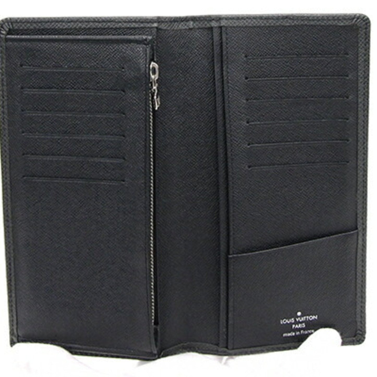 Louis Vuitton Black Leather Brazza (cuir Taïga) wallet accessories
