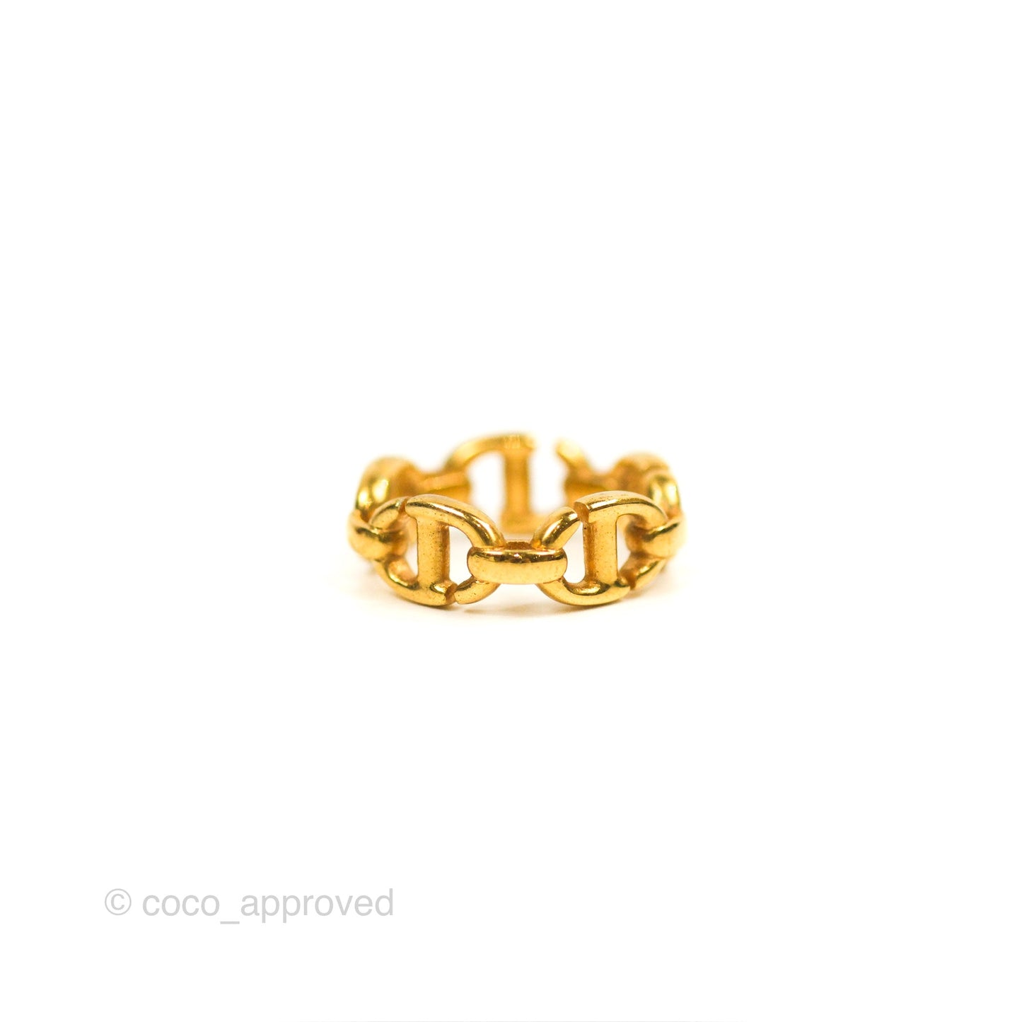 Christian Dior CD Navy Ring Size S