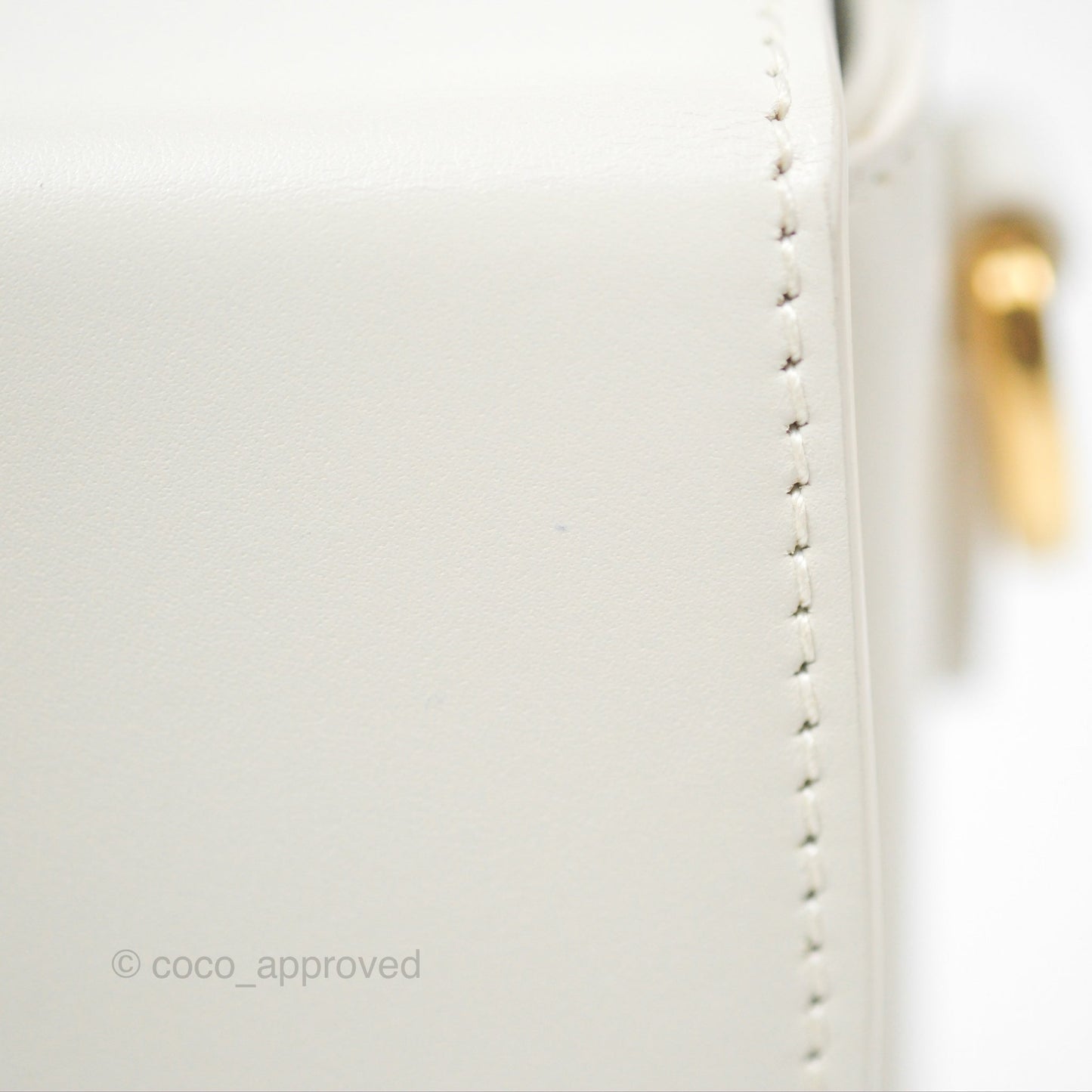 Christian Dior 30 Montaigne Box Bag White Calfskin