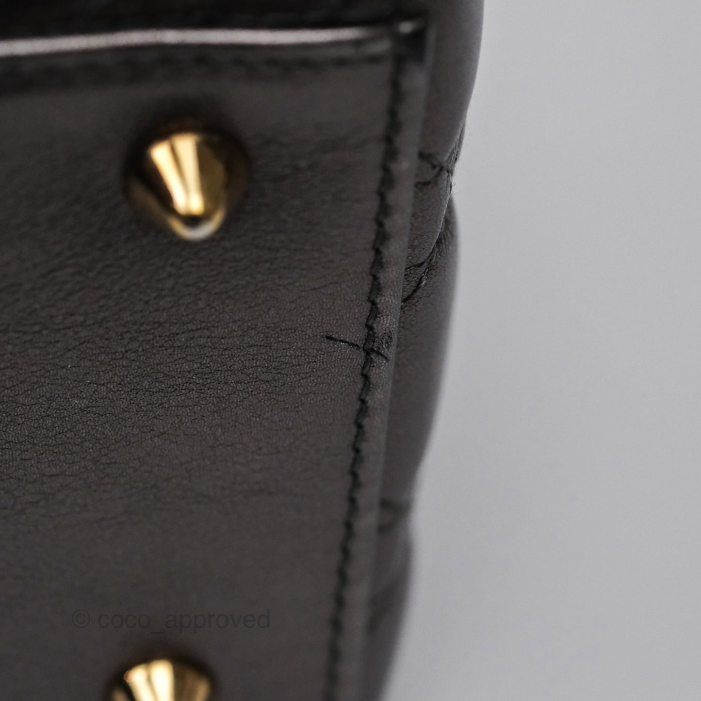 Christian Dior Medium Lady Dior Metallic Dark Grey Lambskin Gold Hardware