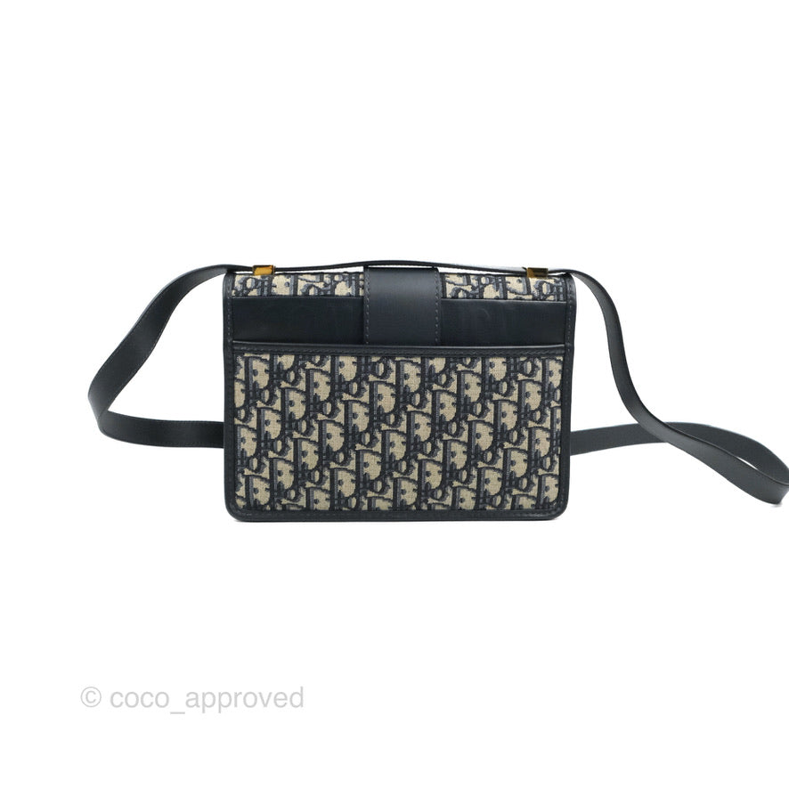 Dior 30 Montaigne Bag Blue Dior Oblique Jacquard