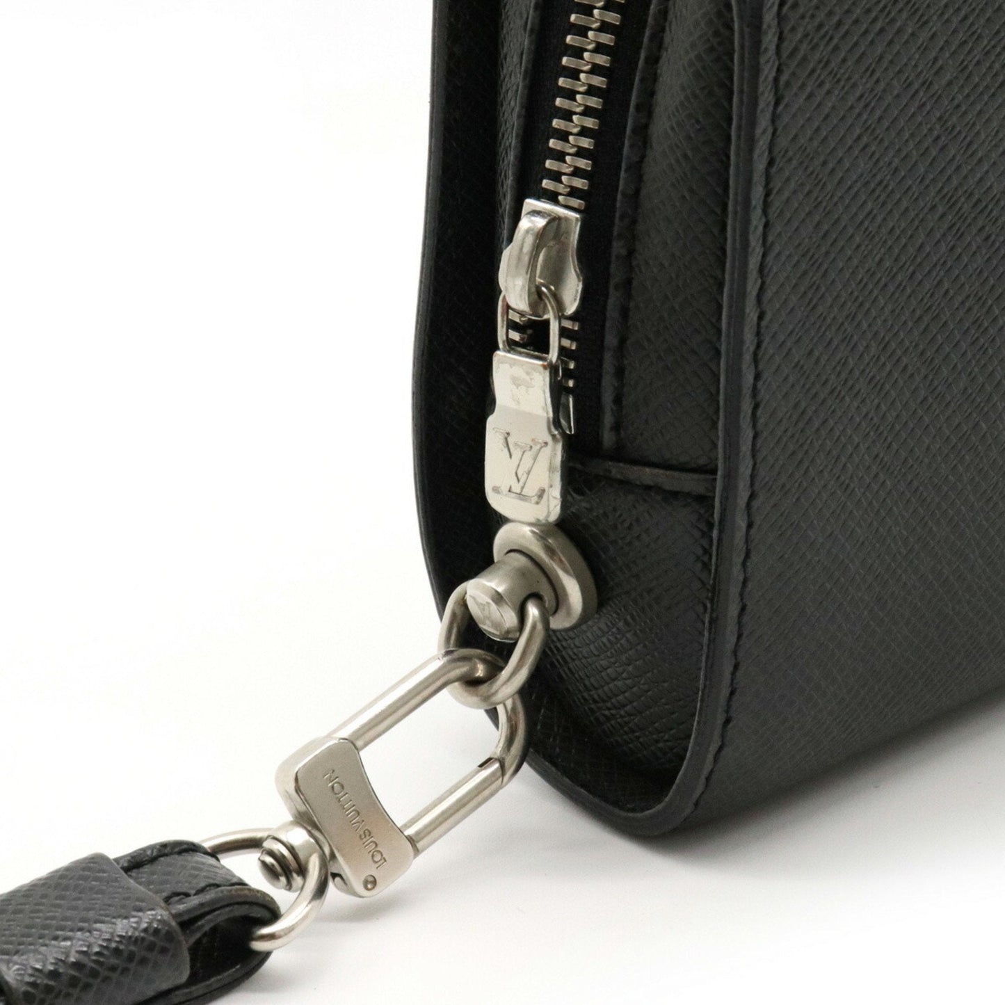 Louis Vuitton Black Leather Zippy XL wallet accessories