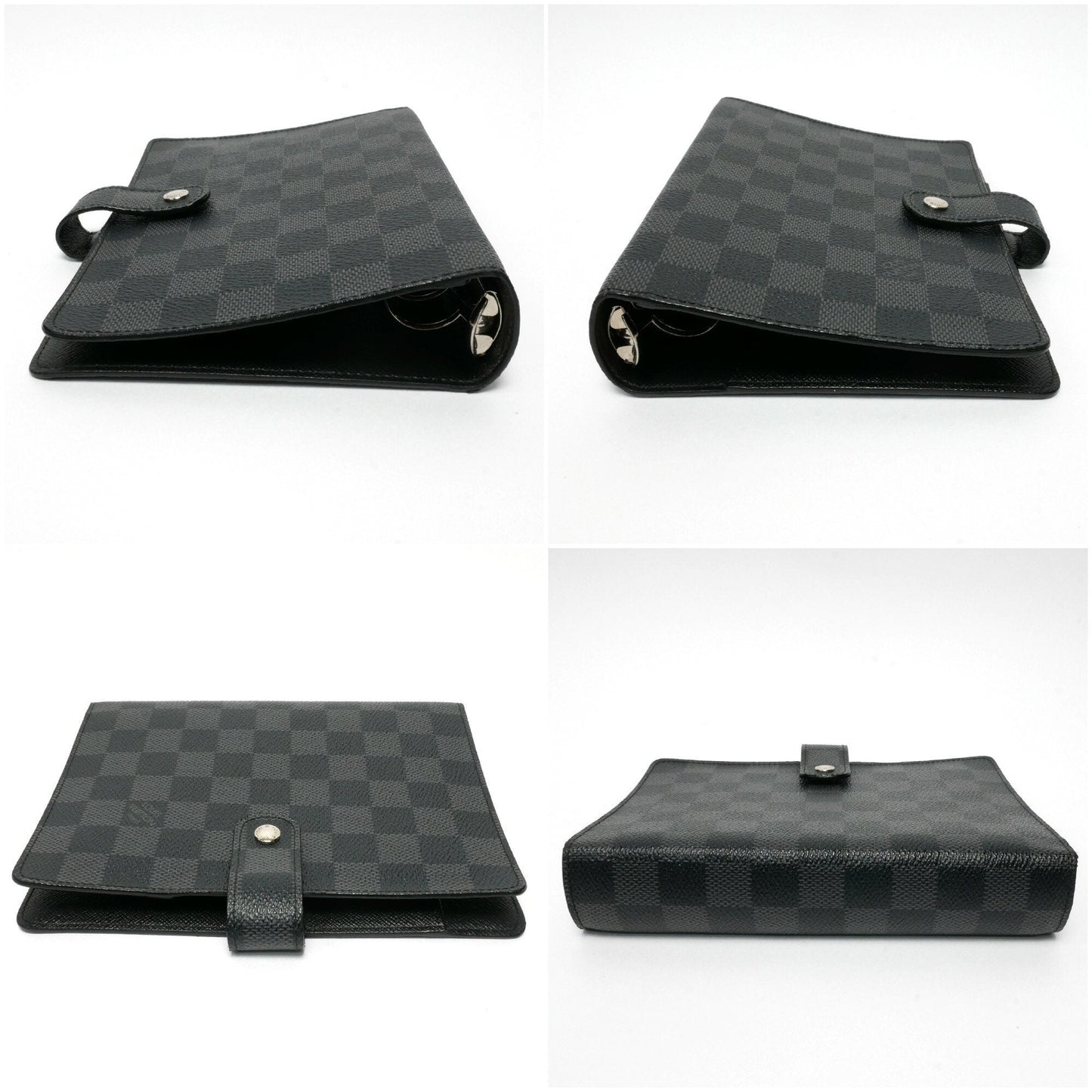 Louis Vuitton Gray Canvas Couverture agenda de poche wallet accessories