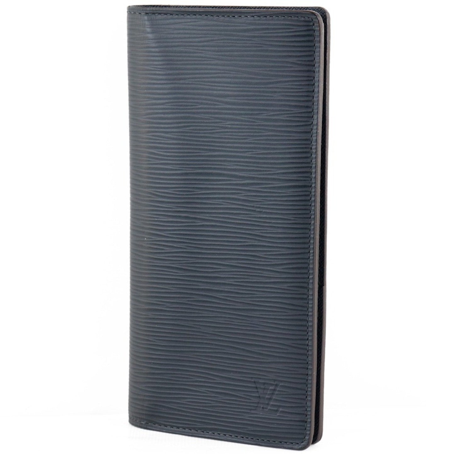 Louis Vuitton Black Leather Portefeuille Brazza wallet accessories