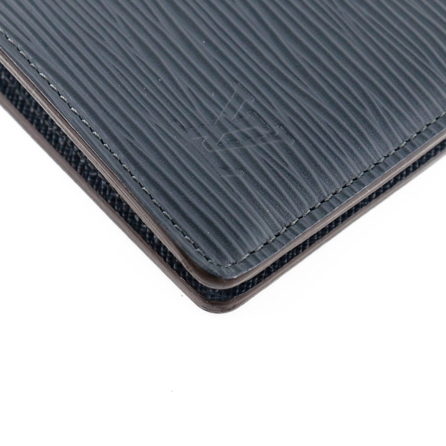 Louis Vuitton Black Leather Portefeuille Brazza wallet accessories