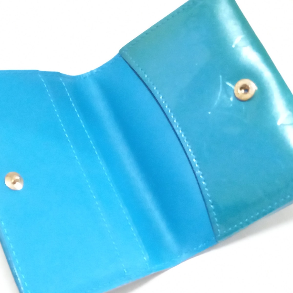 Louis Vuitton Blue Patent leather Ludlow wallet accessories