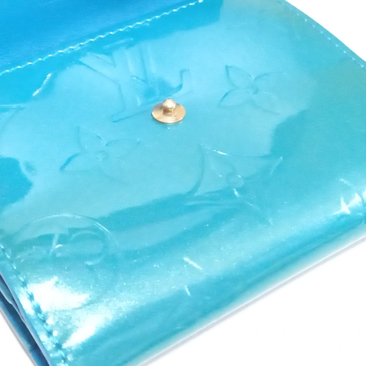 Louis Vuitton Blue Patent leather Ludlow wallet accessories