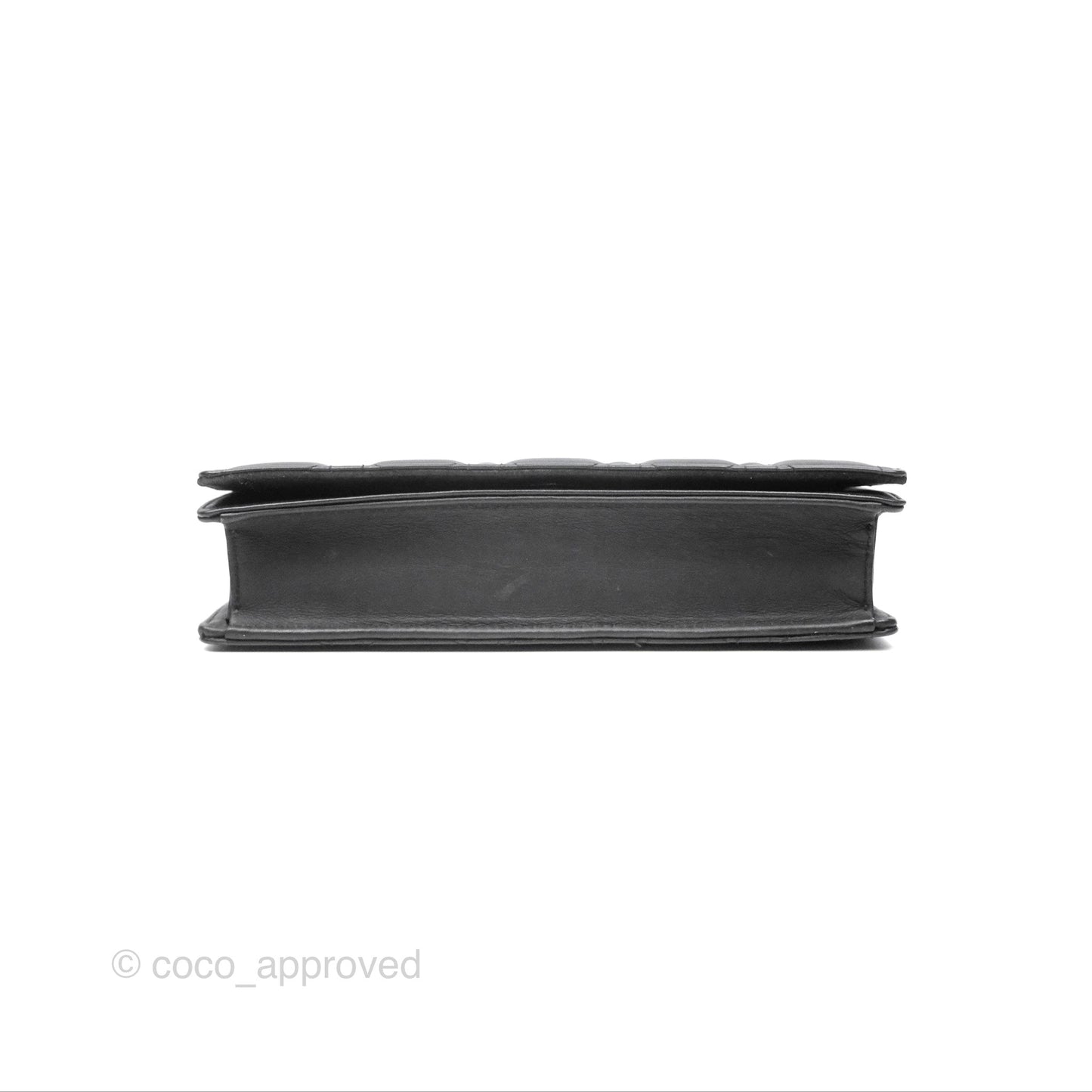 Christian Dior Lady Dior Small Clutch with Chain Lambskin So Black