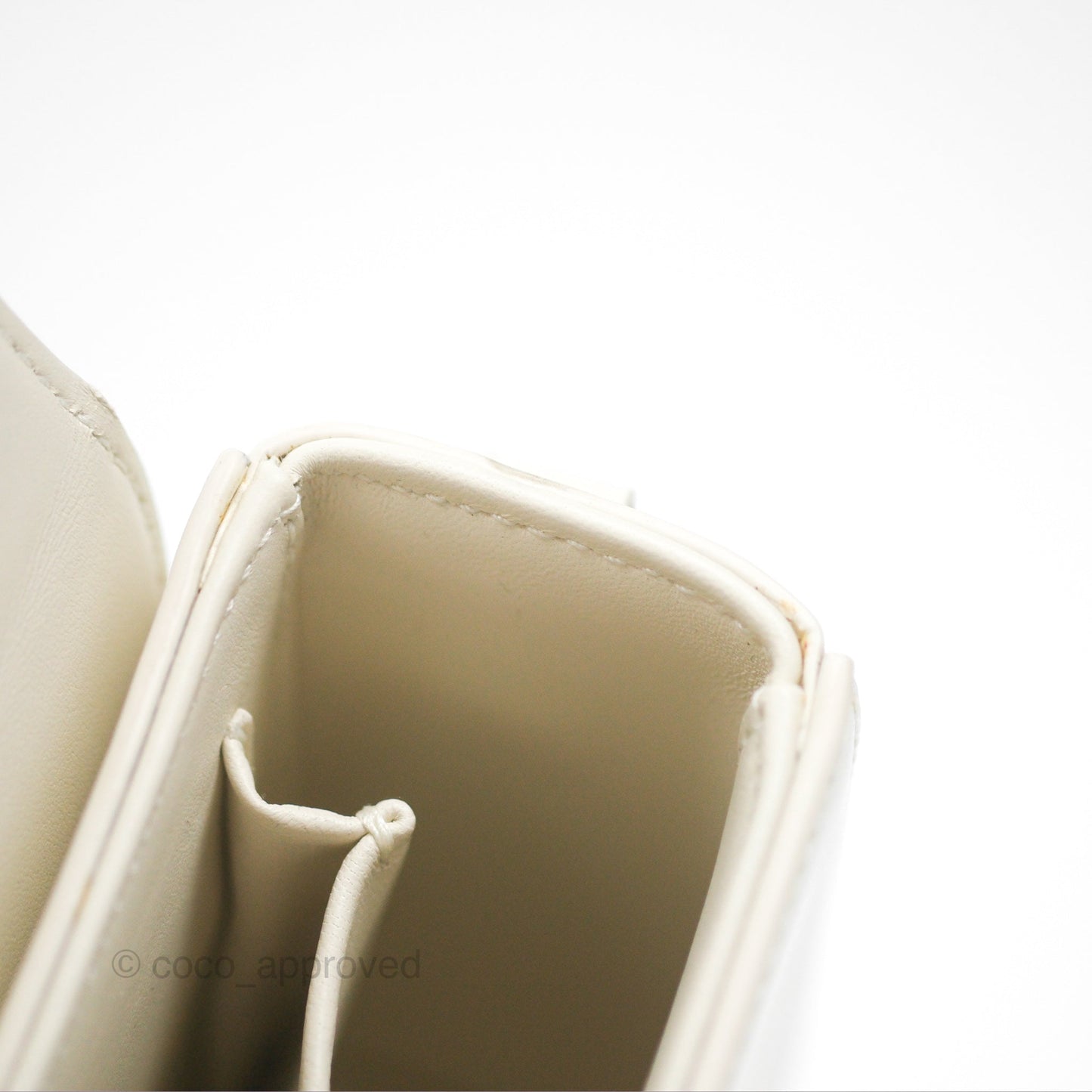 Christian Dior 30 Montaigne Box Bag White Calfskin