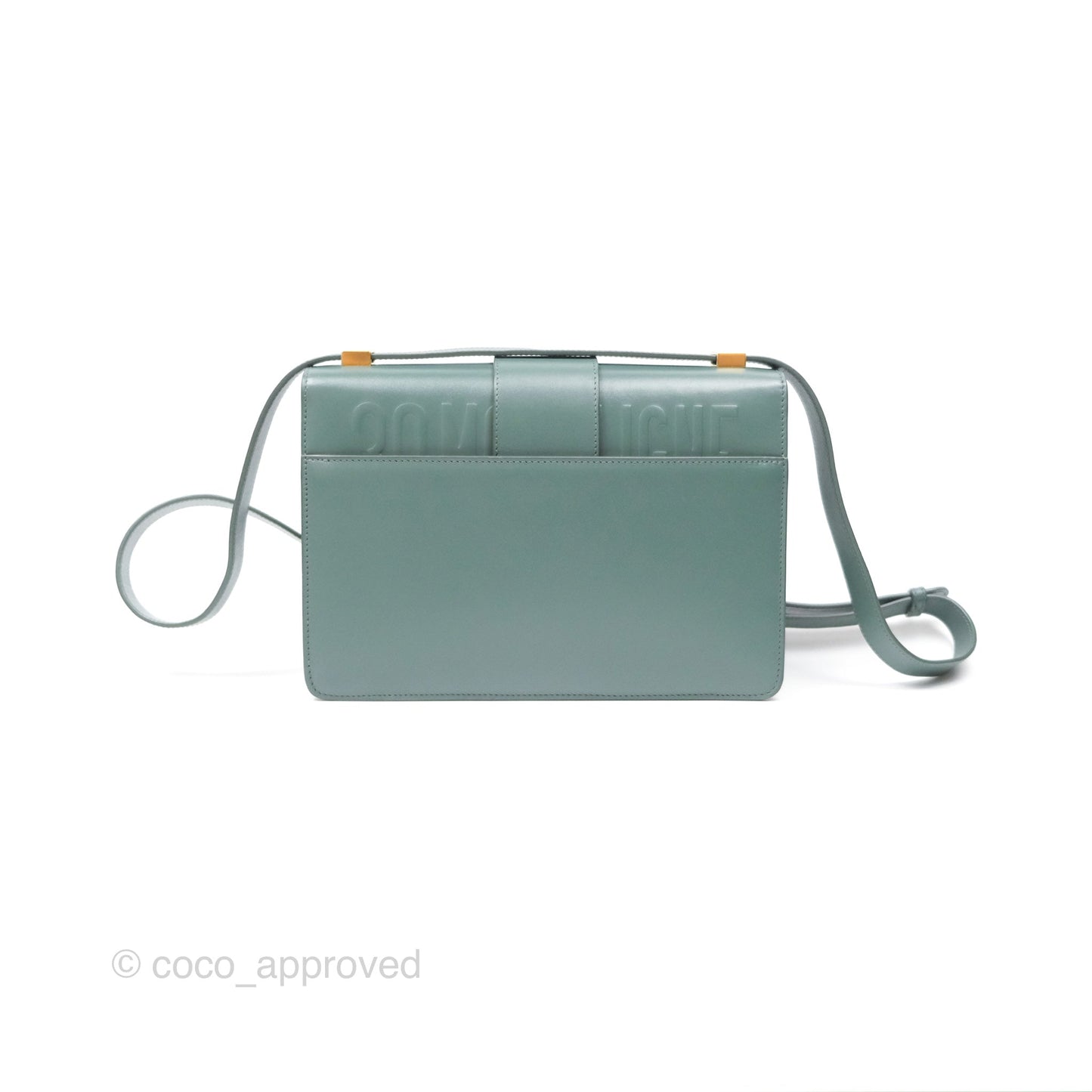 Dior 30 Montaigne Bag Teal Green Box Calfskin