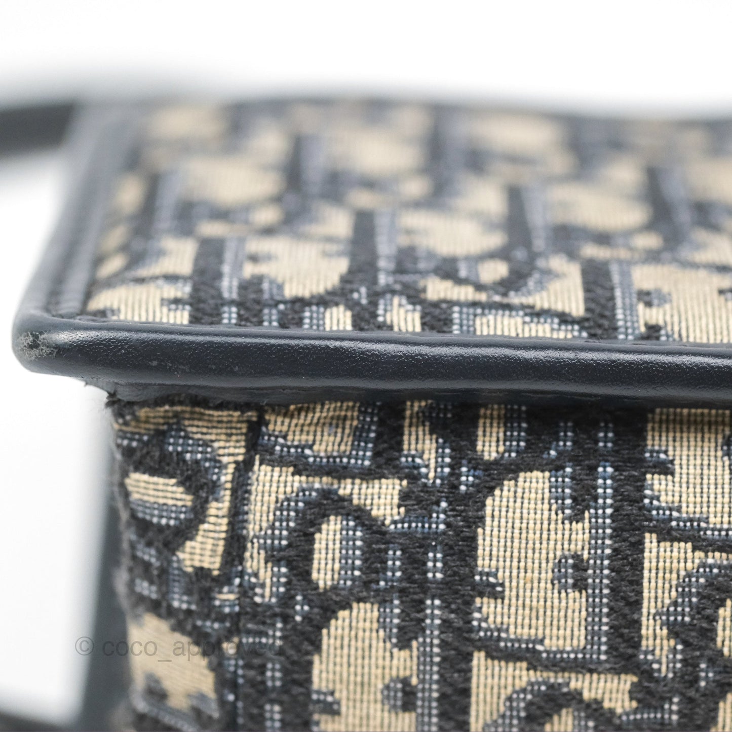 Christian Dior 30 Montaigne with Chain Blue Dior Oblique Jacquard