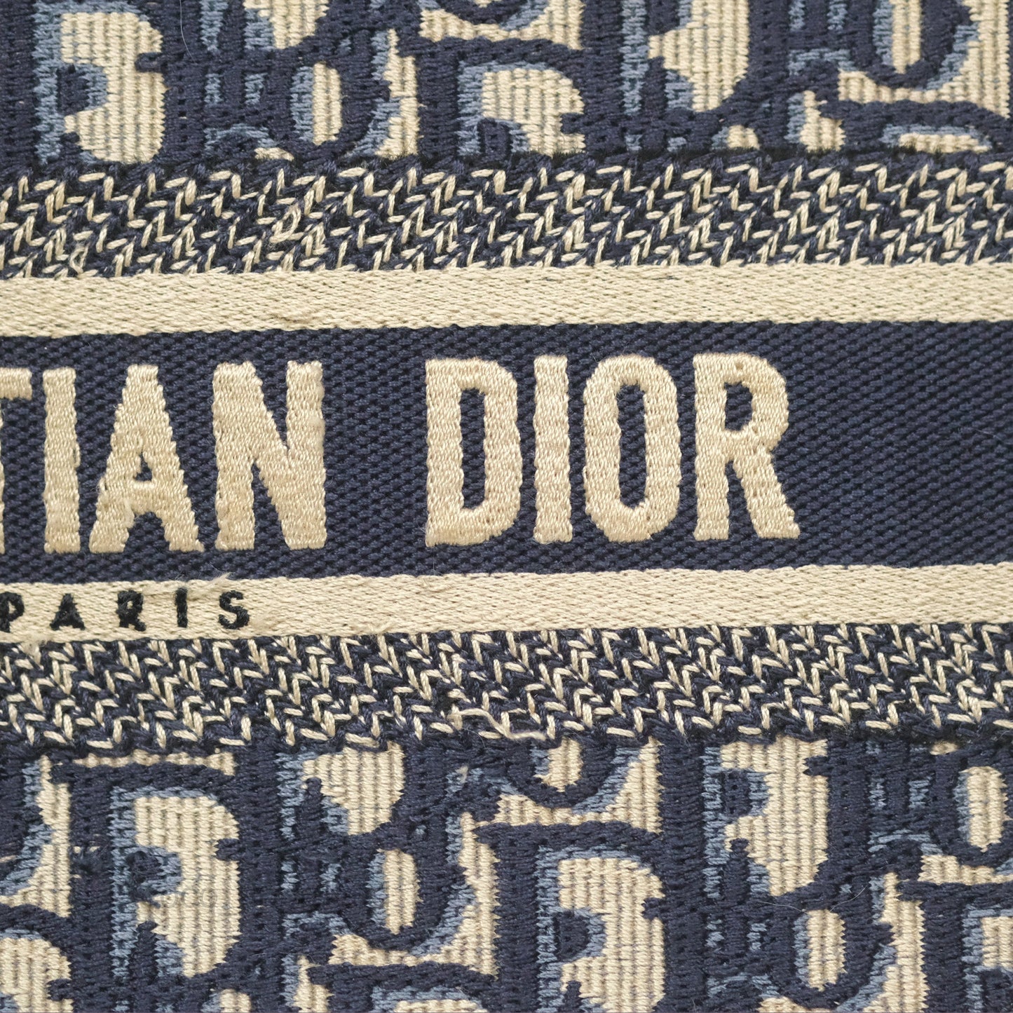 Dior Mini Book Tote Blue Oblique Canvas