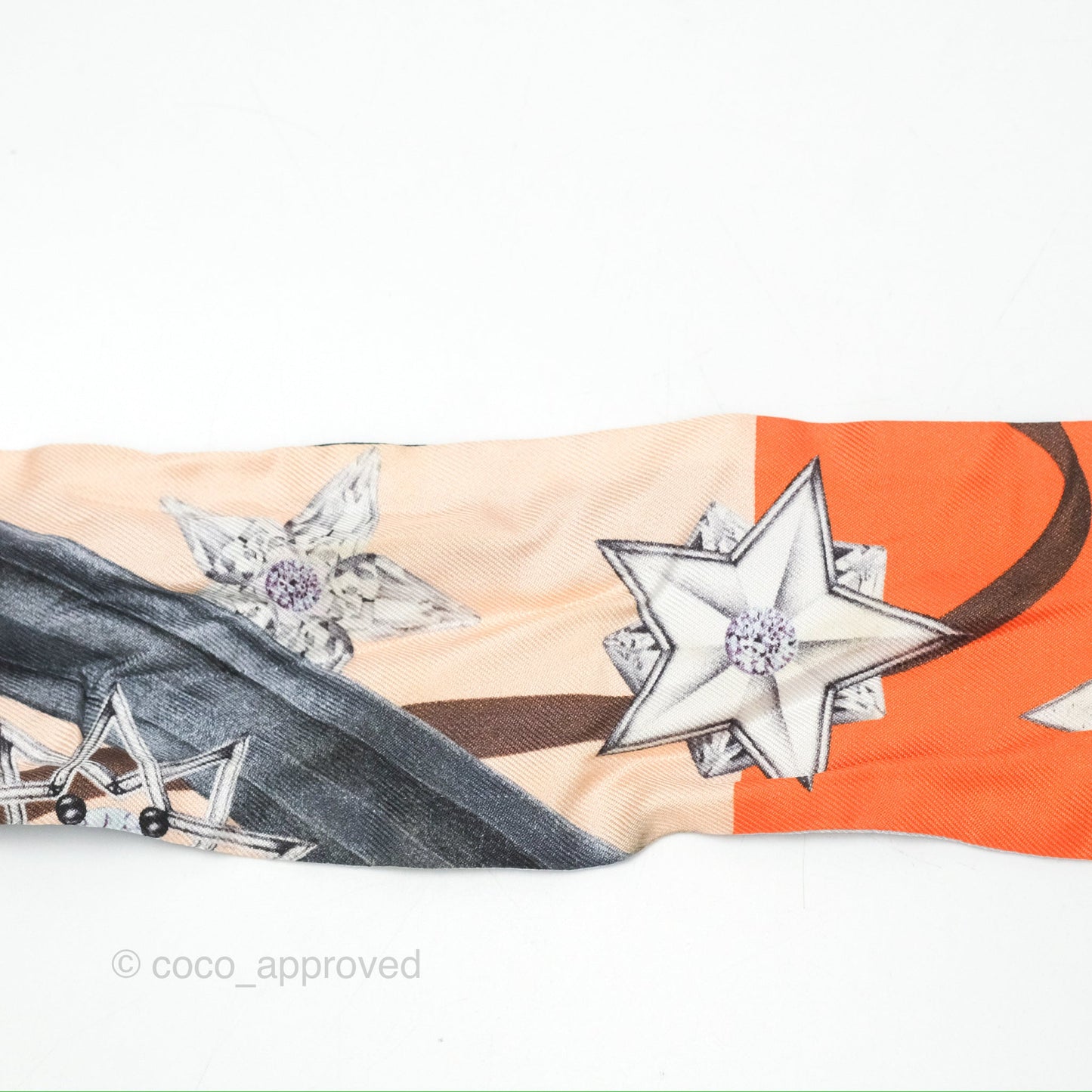 Dior ABCDior Silk Mitzah Scarf Letter S