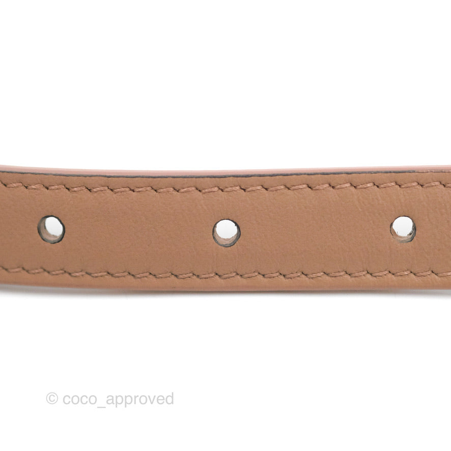 Christian Dior Saddle Belt Pouch Dusty Pink Matte Calfskin Gold Hardware