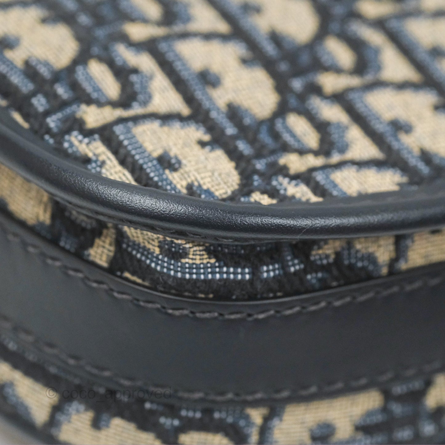 Christian Dior Bobby East-West Bag Blue Oblique Jacquard Canvas